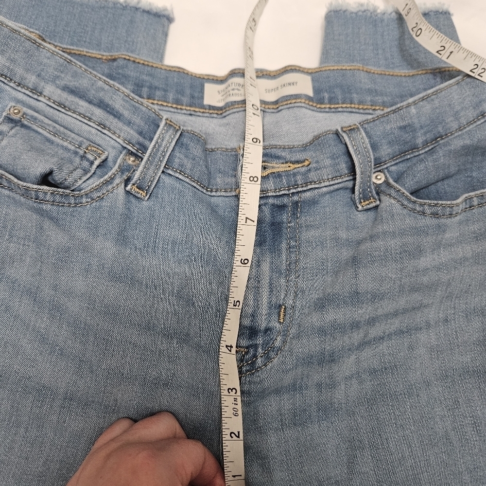 Girls Signature By Levi Strauss Super Skinny Raw Hem Jeans! - Picture 8 of 9